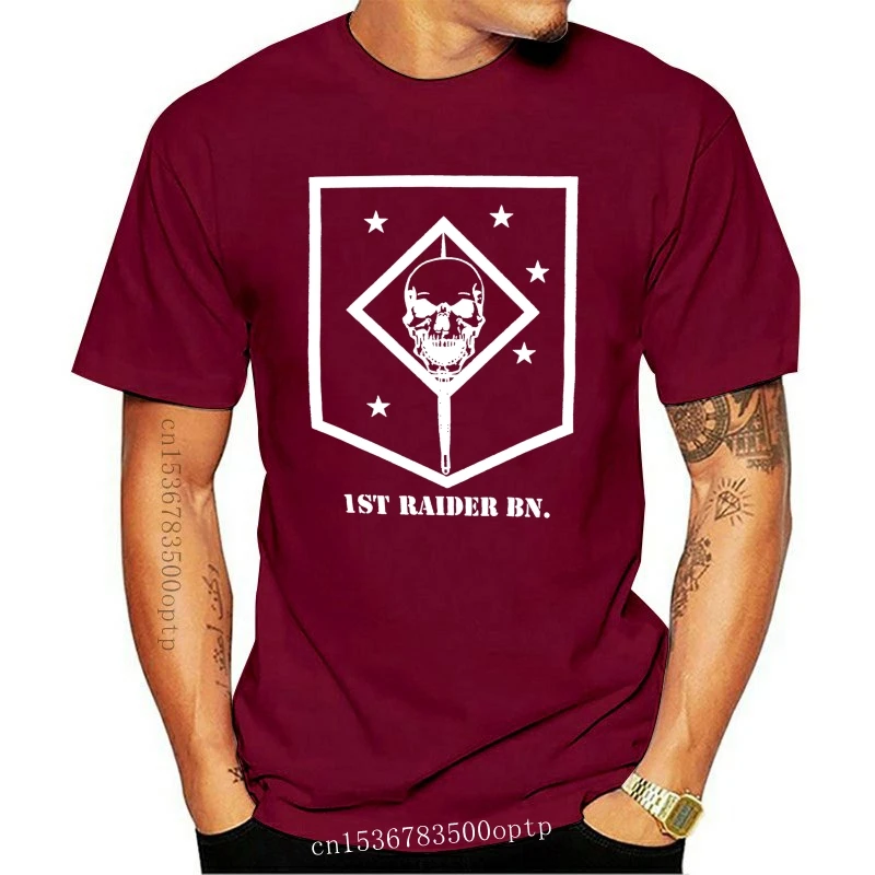 New 1ST RAIDER BN T-SHIRT/ USMC/ RECON/ FORCE MARSOC/ MARINE RAIDER/ |