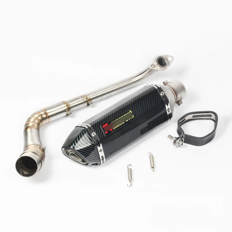 Полная выхлопная система для Yamaha NMAX155 NMAX125 мотоциклетный коллектор Mid Pipe slip on 51 мм Глушитель со съемным DB Killer Escape - Цвет: E