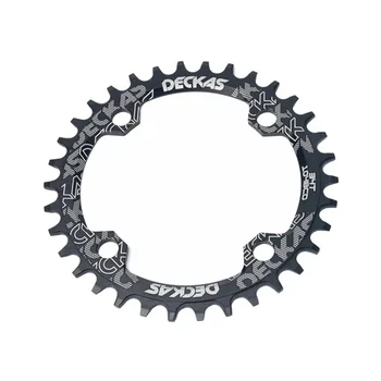

104BCD Corrosion Resistance Anti Rust Aluminum Alloy Bicycle Chainring Chainwheel Easy Install Round Shape Narrow Wide Black