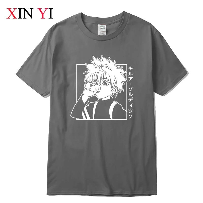 HUNTER x HUNTER ゾルディック家　グレー Tシャツ Ｌ ゾルディック家｜ビッグシルエットTシャツ｜ユニセックス
