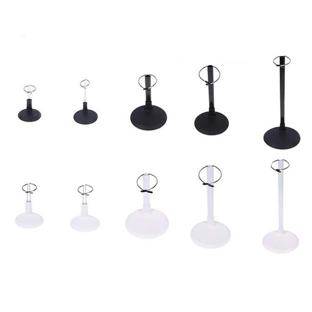 

Removeable Adjustable PVC Metal Ring Type Doll Display Stands Holder Support