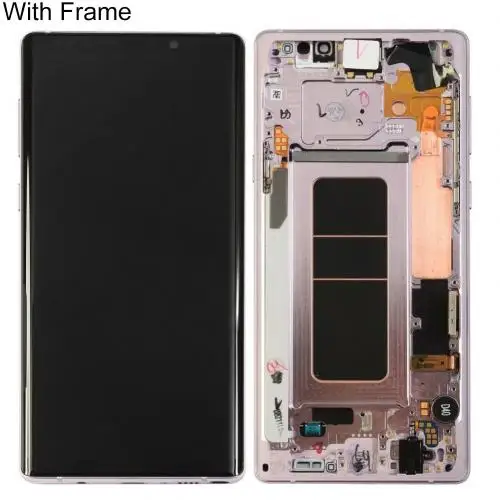 Brown with Frame Новое поступление сменный ЖКД сенсорный экран дигитайзер с рамкой для samsung Galaxy Note 9 N960 - Цвет: Brown with Frame