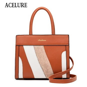 

ACELURE PU Leather Bag Women Casual Tote Female Luxury Simple Fashion Handbag Lady High Quality Daily Use Shoulder Shopping Bag