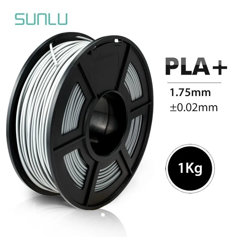 PLA PLUS-SILVER Нить для 3D-принтера PLA Plus 1,75 мм Высококачественная нить PLA низкая усадка расходные материалы для 3D-принтера и 3d-ручек 1 кг - Цвет: PLA PLUS-SILVER