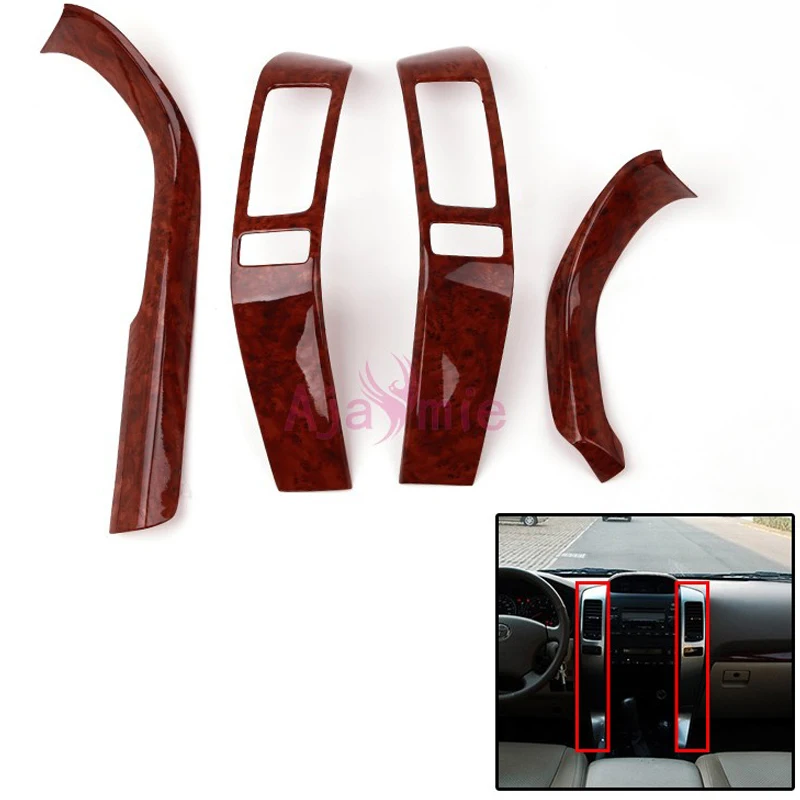 Для Toyota Land Cruiser 120 Prado FJ120 2003-2009 внутренняя деревянная цветная отделка молдинг