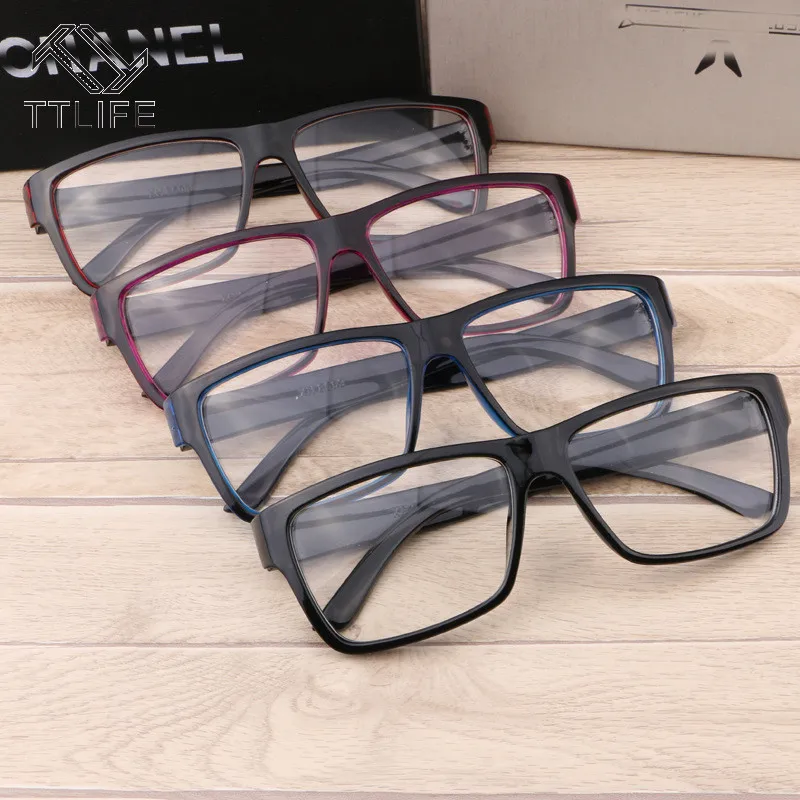 

TTLIFE Optical Eye Glasses Frames for Women Men Ultralight Eyeglasses Frame Female MaleTransparent Black Red Blue Oculos