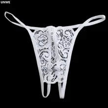 UNWE Hollow bordado mujeres abiertas entrepierna bragas eróticas Tanga bragas ropa interior abierta mujer sexy ropa para amantes regalo(China)