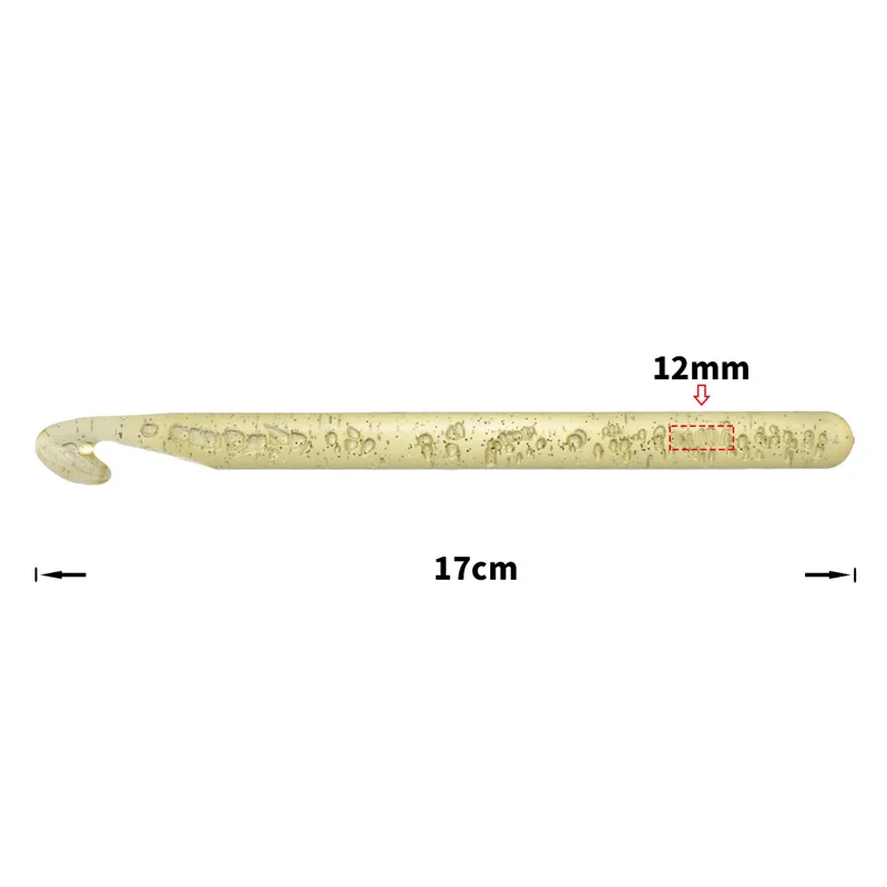 Plastic Crystal Crochet Large Size Crochet Extra Coarse Crochet Thick Thread Rug Crochet 4 PCs Model Send Needle Bottle Ck072