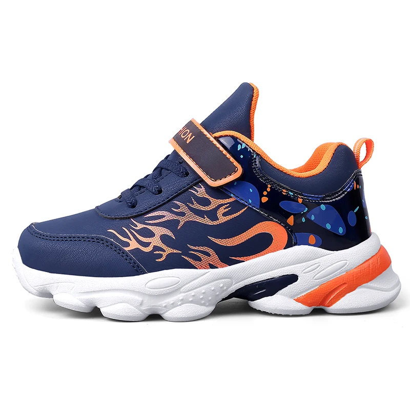 Dark Blue Sialia спортивная детская обувь для мальчиков кроссовки для девочек детские кроссовки беговые анти-скользкие модные sapato infantil - Цвет: Dark Blue