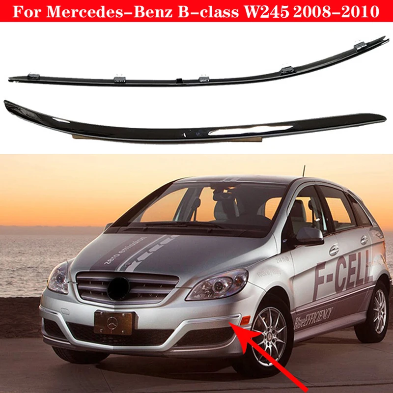 

For Mercedes-Benz B CLASS W245 2008-2010 Car Bumper Chrome Reflective strip 1698851921 A1698851721 Warning plating bright strip