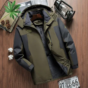 

Men Ski Hiking Camping Winter Warm 1pc Coat Thermal Jacket Waterproof Polyester