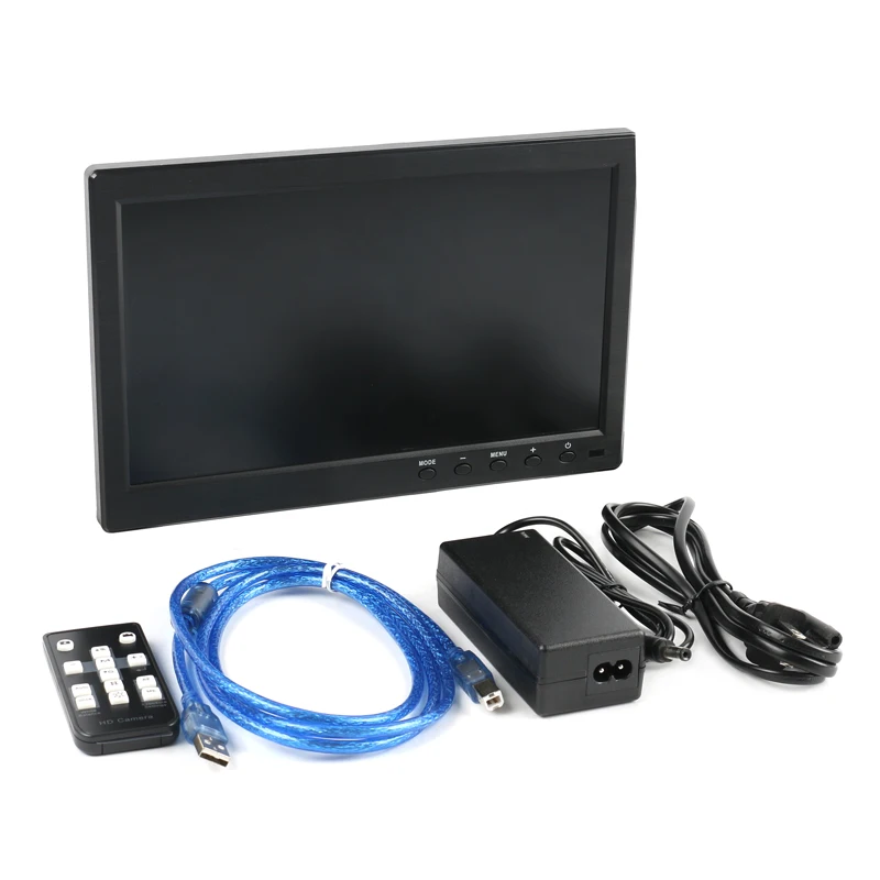 

FHD HDMI USB 38MP 1080P 60FPS TF Video Recorder C Mount Lens Industrial Video Microscope Camera + 10.1" 12.5" HD IPS LCD Monitor
