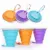 Складные Чашки 270 мл BPA FREE Food Grade Water Cup Travel Silicone Retractable Colored Portable Outdoor Coffee Handcup