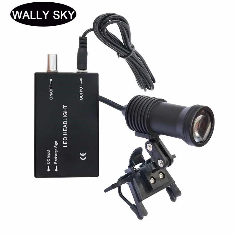 LED Headlight for Dental Loupe Spotlight Illuminator with Glasses Clip Medical Beauty Surgery Oral Cavity Dentist | Инструменты