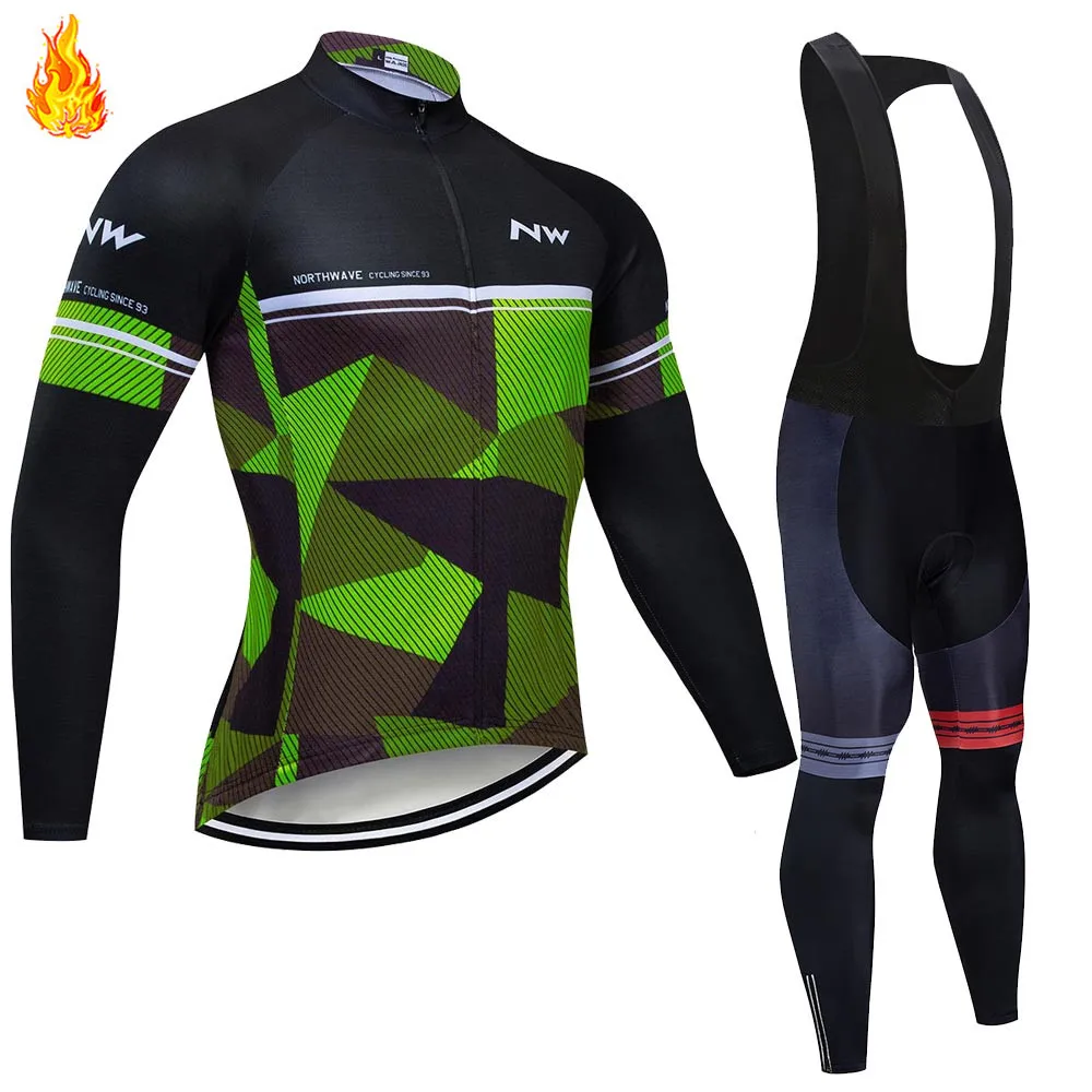Pro Team NW Степ Велоспорт Джерси 9D Bib набор одежды для велосипеда из Бельгии Мужская Зимняя Теплая Флисовая велосипедная Одежда для велоспорта