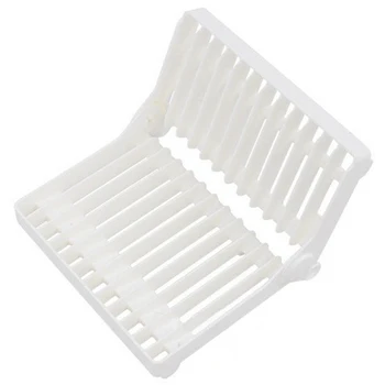 

Foldable Dish Plate Drying Rack Organizer Drainer Plastic Storage Holder Kitchen Accessories
