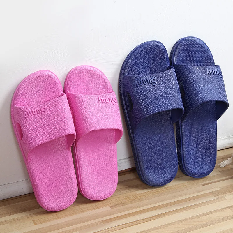 

Household Plastic Single-strap Slipper Women's Japanese Style Simple Indoor Anti-slip Solid Color Bathroom Bath Household Men Sa