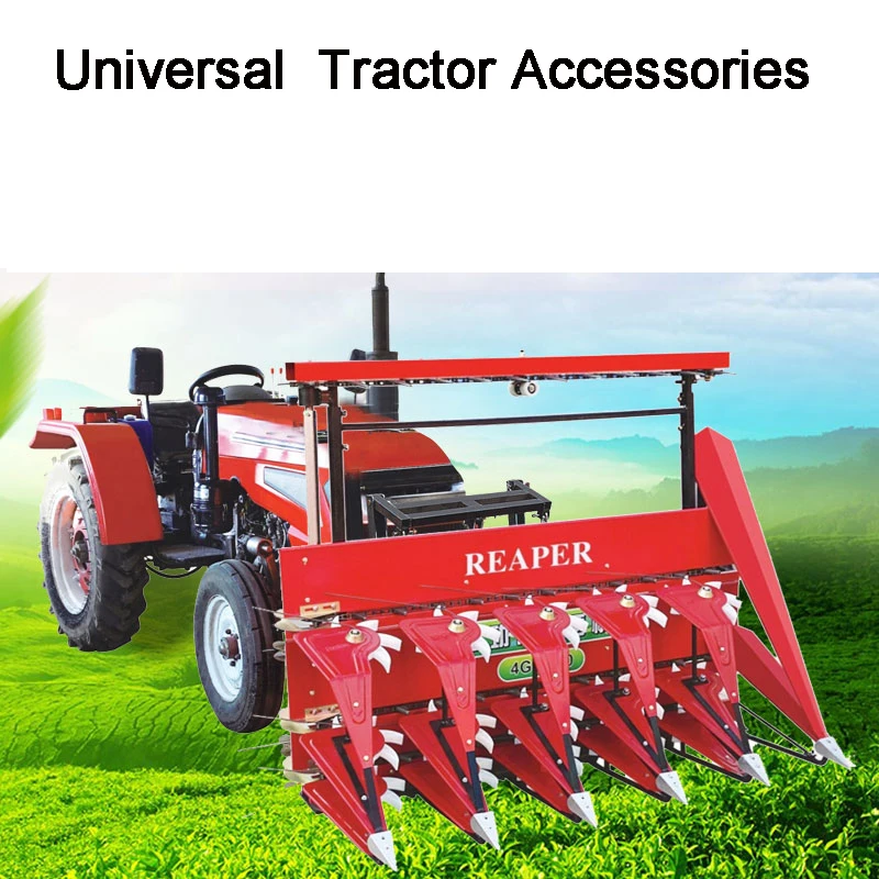 2M Width Multi-Cylinder Four-wheel Walking Tractor Header Reaping Pepper, Wormwood Multifunctional Harvester Reaper applicable to jiubaotian 488 588 588i harvester walking gearbox radial axle 5 pieces grinding disc 52270 16100