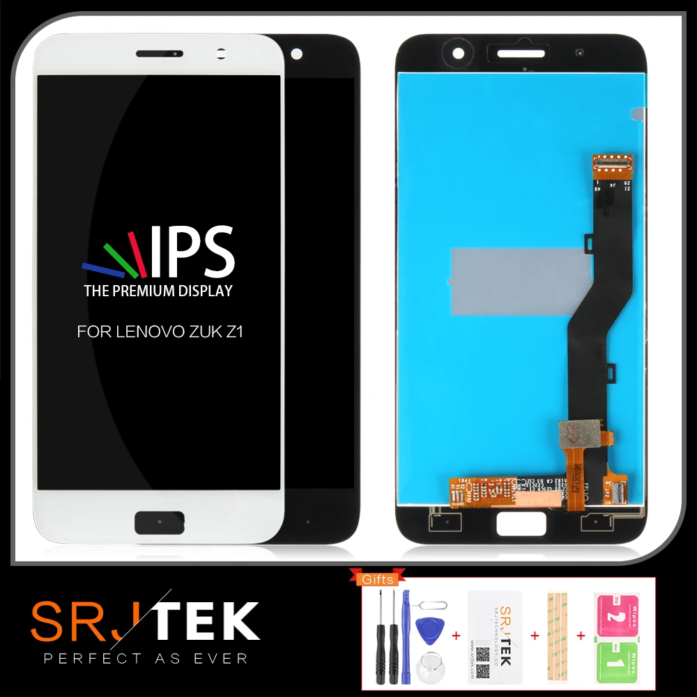 ЖК дисплей SRJTEK для Lenovo ZUK Z1 дигитайзер сенсорной матрицы с рамкой запасные части