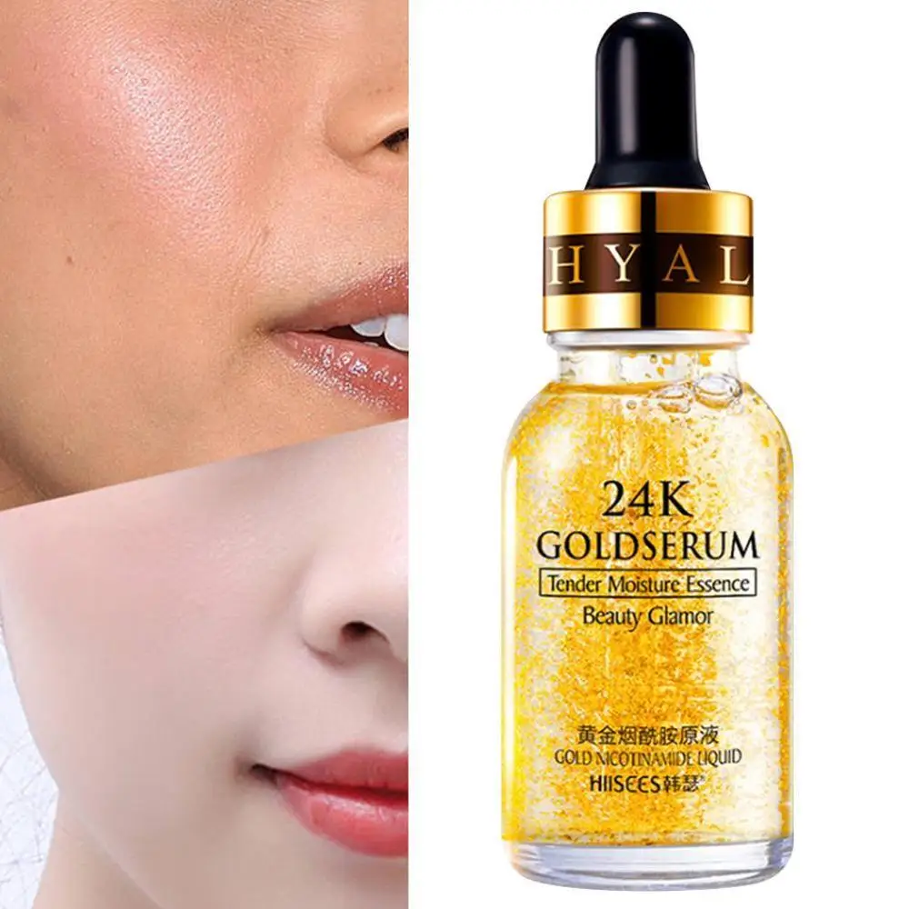 

15ml Hanse Gold Niacinamide Liquid 24K Gold Essence Muscle Base Moisturizing Peptide