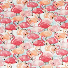 Половина ярда простой хлопок ткань с Фламинго печати ручной работы DIY одежды платье детская одежда хлопок CR-243