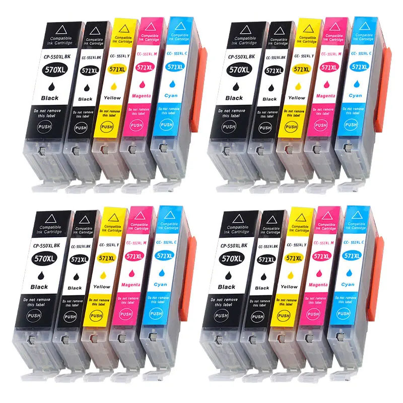 570 571 PGI-570 CLI-571 Replacement Ink Cartridge For Canon PIXMA MG5750 MG5751 MG5752 MG6850 TS6050 TS5050 TS5051 Printer — view 4