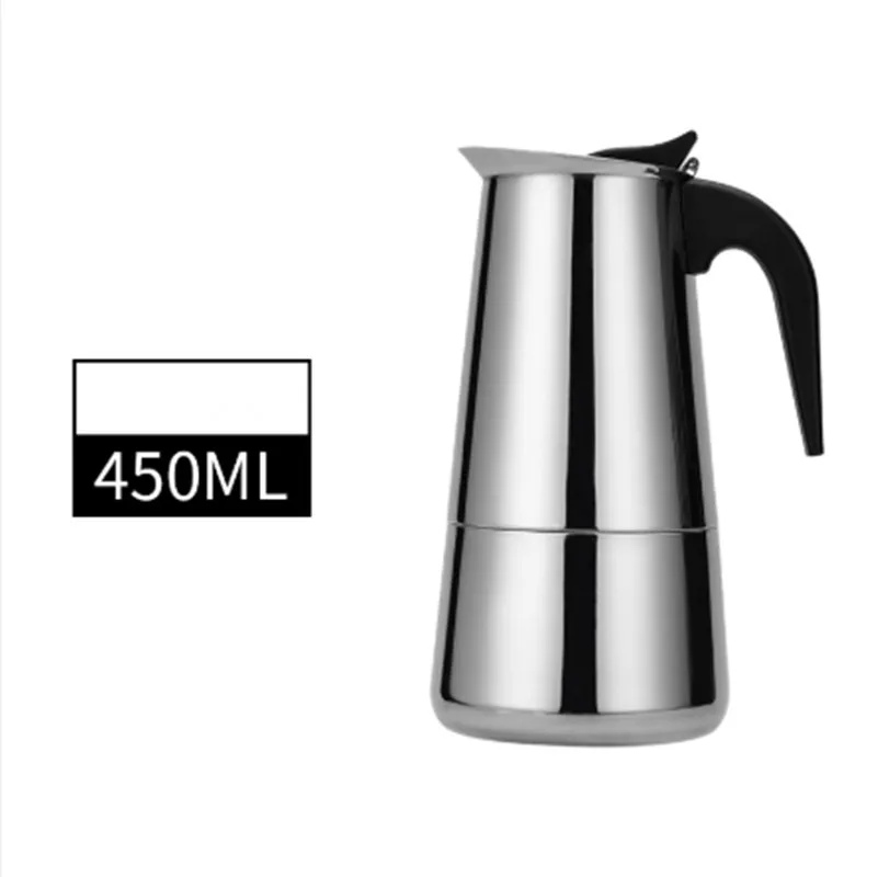 Кофейник moka из нержавеющей стали в европейском стиле, кофейная чашка для эспрессо, кофейник, молочный кувшин, чайник
