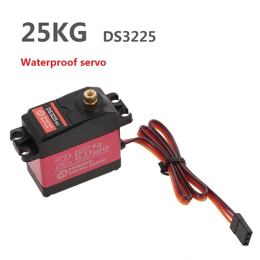 RC сервопривод 25 кг DS3225 ядро или без сердечника цифровой водонепроницаемый Полный