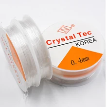 1 Roll 0.4-1.0MM Transparent Elastic Crystal Line Beading Beads Cord String Wire Thread For Jewelry Making DIY Necklace Bracelet