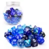 Bescon RPG Dice Set 35pcs Ocean Blue Set, DND Role Playing Game Dice 5X7pcs 1