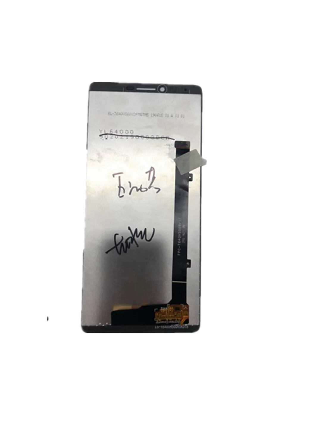 Черный ЖК для FPC-T64QVS00BV1F ЖК сенсорный экран дигитайзер Переднее стекло сенсорный экран Замена инструменты - Цвет: Черный