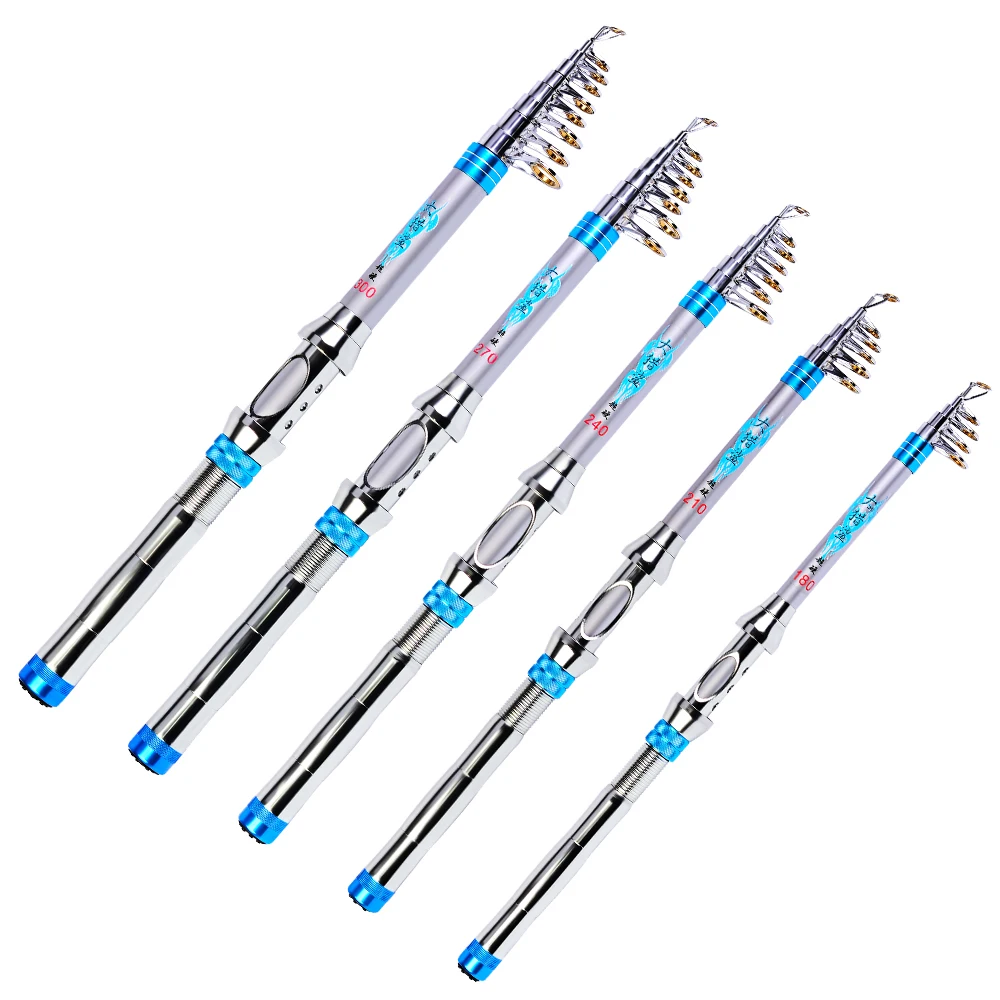 

1.8M/2.1M/2.4M/2.7M/3.0M Telescopic Fishing Rod Lightweight Carbon Fiber Travel Fishing Rod Pole Carp Fishing Pesca