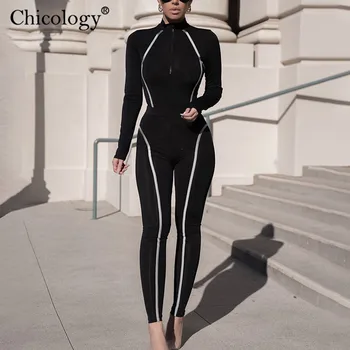 Chicology-Conjunto de dos piezas formado por Top y pantalón de manga larga, para mujer, otoño e invierno, 2020