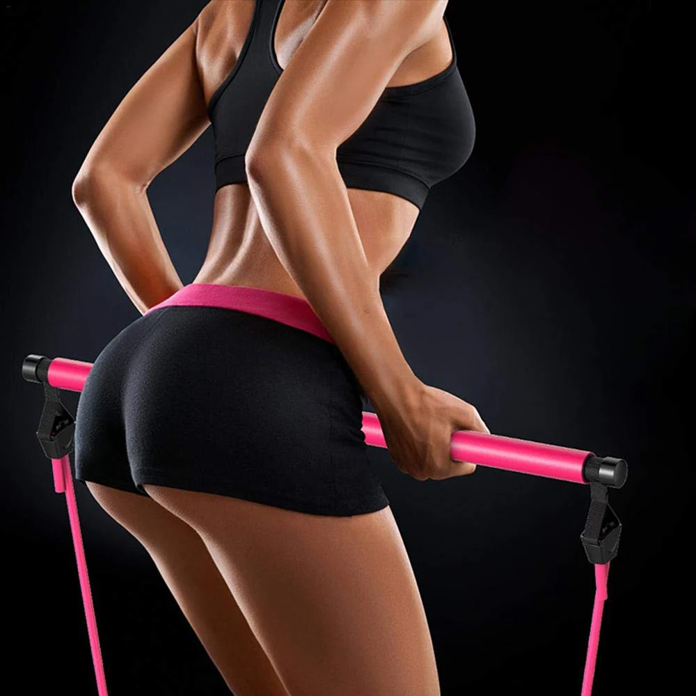 Фитнес и спортивное оборудование для дома йоги эластичный пояс для похудения носилки палка для пилатеса для похудения Женская эластичная веревка