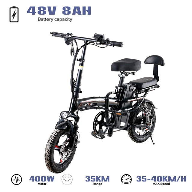 Jood stoom Taille Voertuig D-026 14 Inch Lichtgewicht Volwassen Opvouwbare Elektrische Fiets  400W 48V 30AH Electromobile Mannen Vrouwen Road E-bike Mobiliteit Fiets -  AliExpress sport & Entertainment