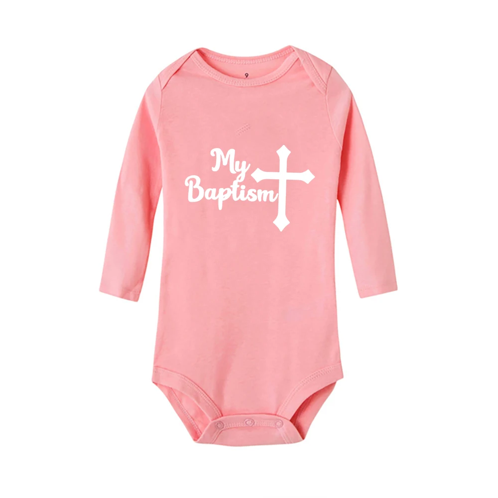 carters baby bodysuits	 My Baptism Newborn Rompers Personalized Baby Boy Girls Crawling Bodysuits Toddler Infant Long Sleeve Clothing Christening Gifts Baby Bodysuits classic