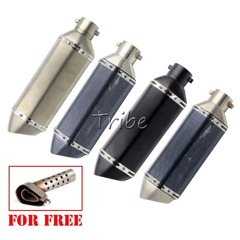 

51mm Universal Echappement Akrapovic Motorcycle Exhaust Pipe System Sport DB Killer Motocross Pitbike For gsr 750 CBR250 atv 125