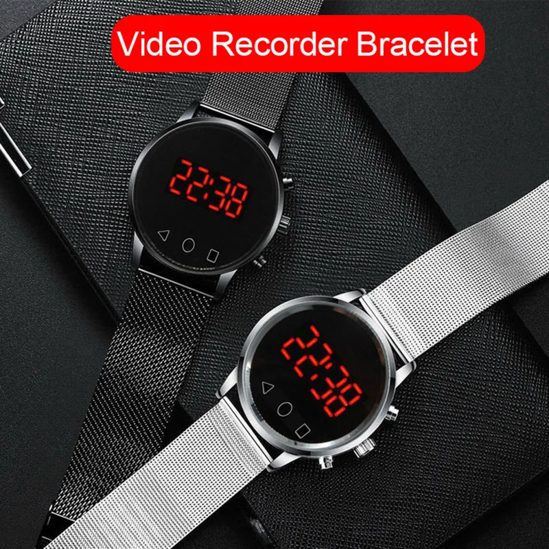 

LCD Awesome HD Cam Camera Voice Recorder Bussiness Watch Bracelet SmartBand Wristband Smart Band Men