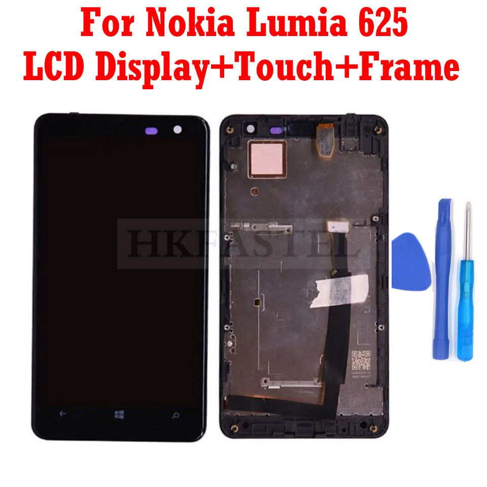 Оригинальный ЖК-дисплей для Nokia Lumia 625 с дигитайзером сенсорного экрана в сборе