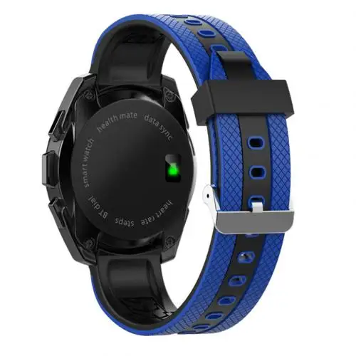 Смарт-часы с Bluetooth для мужчин и женщин, умные часы, напоминание о сердечном ритме и звонке, информация о телефонном звонке, спортивный шагомер - Цвет: Синий