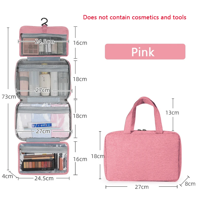 QIAQU Mens Hanging Toiletry Bag Foldable Waterproof Bag Toiletries Cosmetic Travel Kit for Women Hangable CaseTravel accessories