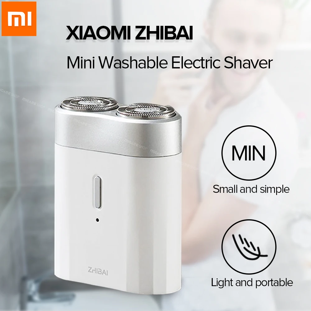 

Xiaomi Mijia Men Electric Razor Shaving Waterproof Zhibai Mini Body Motor Razor Machine for Travel USB Rechargeable Trim Shaver