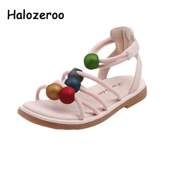 

New Summer Kids Gladiator Sandals Children Ankle Princess Sandals Baby Girls Fashion Brand Shoes White Beach Sandals Dress Shoes