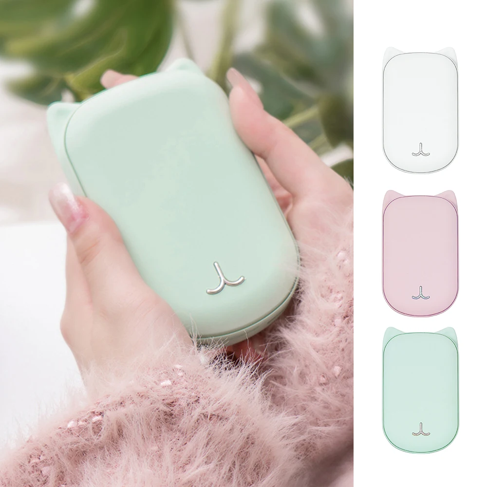 Симпатичный USB Перезаряжаемые грелка для рук и 3600 мА/ч, Мощность power Bank 5V Мини Портативный путешествия удобный с длительным сроком службы карманная грелка для рук