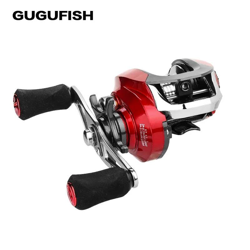 GUGUFISH Fishing Reel Baitcasting 6.3:1 ratio Left / Right Hand Wheel Bait Casting Carp Carretilha Pesca | Спорт и развлечения