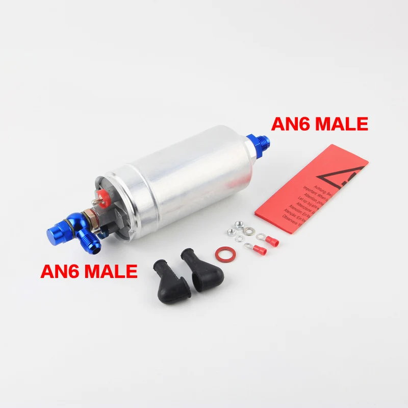 Высокое качество внешний топливный насос 044 OEM: 0580 254 044 Poulor 300lph с AN6 мужской банджо фитинг B