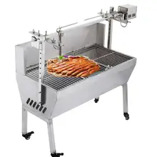 132Lbs 25W большой нержавеющей стали барбекю СВИНЬЯ ягненка курица коса жаровня гриль 132Lbs 25W большой нержавеющей стали барбекю СВИНЬЯ ягненка курица коса жаровня гриль
