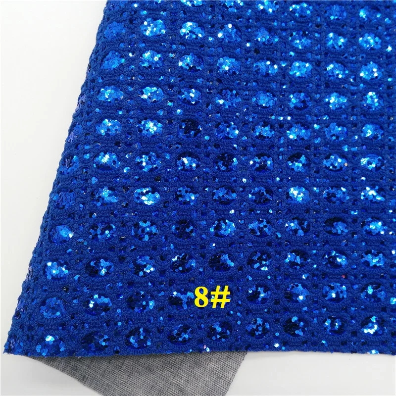 Glitterwishcome 30X134 см мини-рулон сетки блестящая ткань, Алмазные блестки кожа ткань листы, блеск винил для луков, GM445 - Цвет: 8