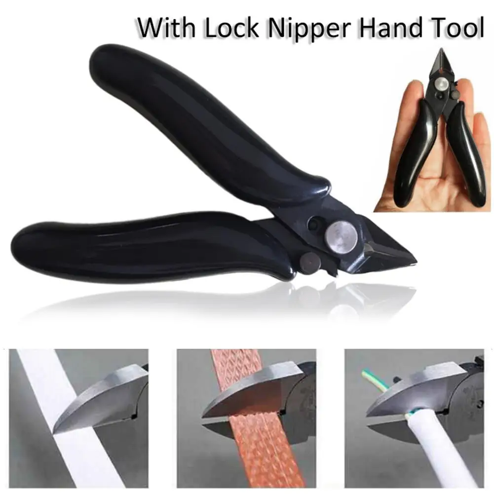 3 5 дюймов Мини кусачки для кабеля резки Сторона Snips плоскогубцы с замком щипцы
