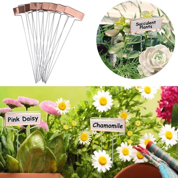 

10Pcs Plant Labels Metal Stainless Steel Sign Markers Plant Nameplate Labels Tags Tool Kit Brand New